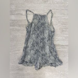 LF Leopard backless romper 